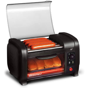 Elite Gourmet, 4 Bun Capacity, Hot Dog Roller & Toaster Oven