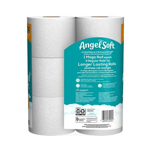 Angel Soft Toilet Paper - 6 Mega Rolls