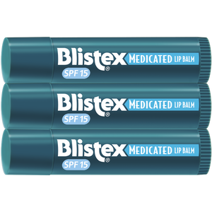 Blistex Medicated Lip Balm SPF 15, 3 Pack