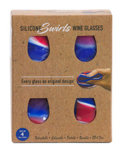 Load image into Gallery viewer, 4 Pack Silicone Wine Glasses
